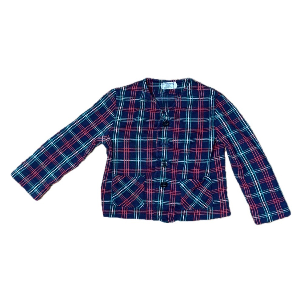 Boys Vintage Liliputian Bazaar Plaid Blazer Jacket Fits 5T Preppy Academia READ
